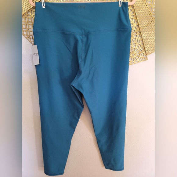 NWT YPB cerulean 7/8 workout legging - Picture 2 of 7